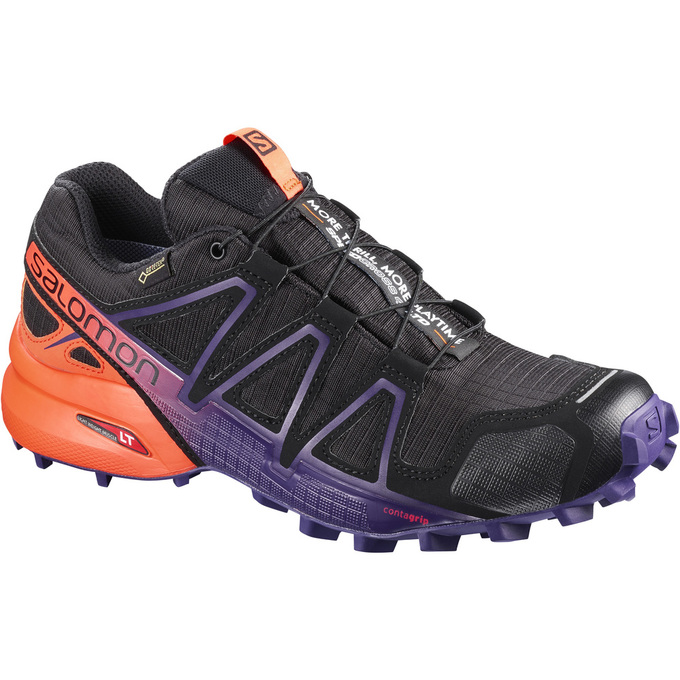 Salomon Israel SPEEDCROSS 4 GTX® LTD W - Womens Trail Running Shoes - Black (OUXD-80932)